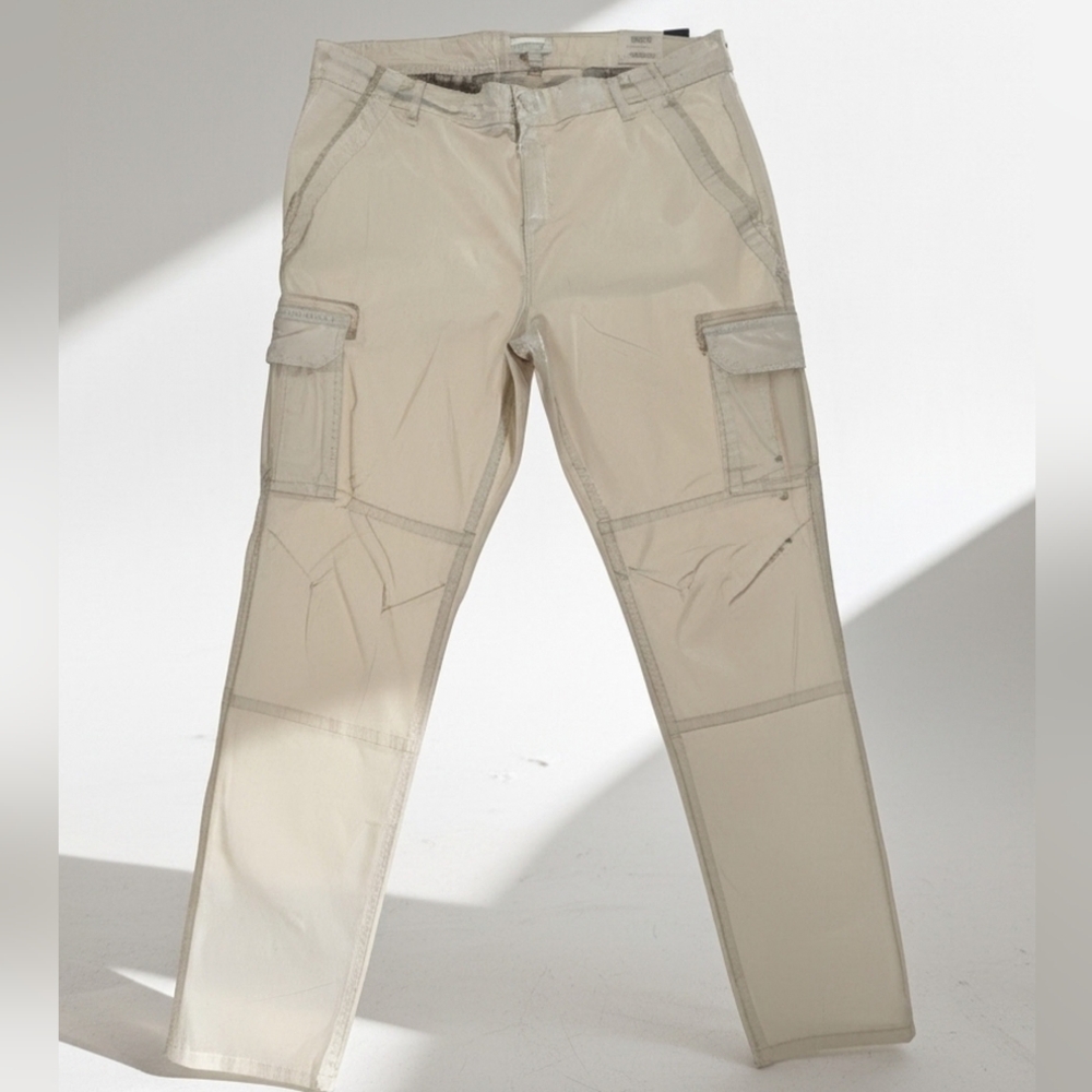 Sun + Stone Tapered Fit Light Tan Men's Cargo Pants Size‎ 38